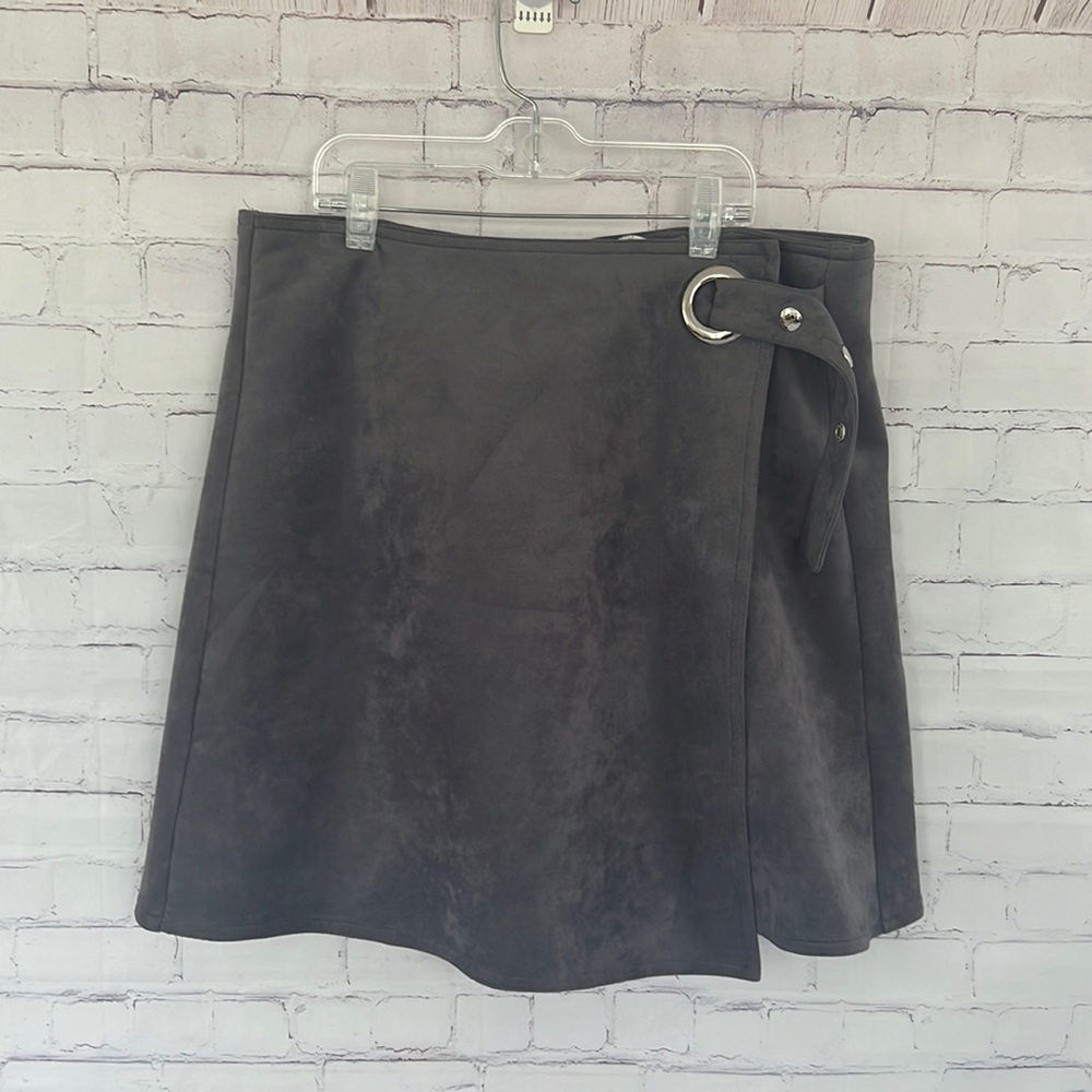 Patrizia Luca Milano Wrap pencil skirt size medium gray